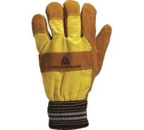 Кожаные перчатки Delta Plus DF132, коричневый/желтый цвет, р. 10 DF13210