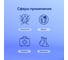Нитриловые перчатки Brilliant Care, Dawn Blue, с покрытием Oatmeal, размер M, 200 шт. FG-TRAS-0006-M 7