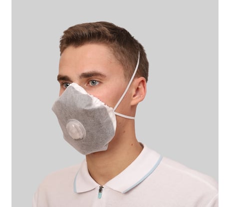 Фильтрующая одноразовая полумаска МИРА FFP2, 1012АВ, неформованная, 5 шт., с угольным слоем М1012d_NF
