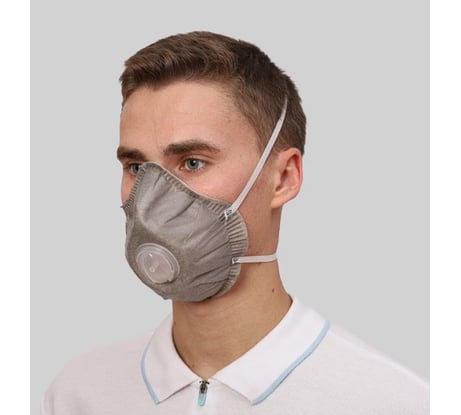 Многоразовая фильтрующая полумаска МИРА ММК2 +K, FFP2, формованная, 5 шт., с угольным слоем МMК2dк_FR