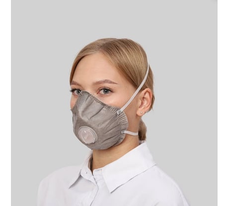Многоразовая фильтрующая полумаска МИРА ММК2 +A, FFP2, формованная, 5 шт., с угольным слоем МMК2dа_FR