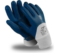 Перчатки Manipula Specialist ТЕХНИК РЧ (TN-04/MG-227), джерси, нитрил 3/4, трикотажный манжет, цвет синий (8), Пер 604/8