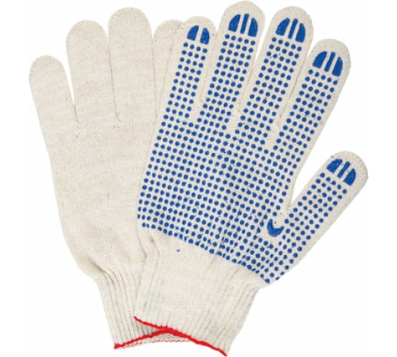 Хлопчатобумажные перчатки ЛАЙМА ЛЮКС 10 класс, 5 пар 604469 1