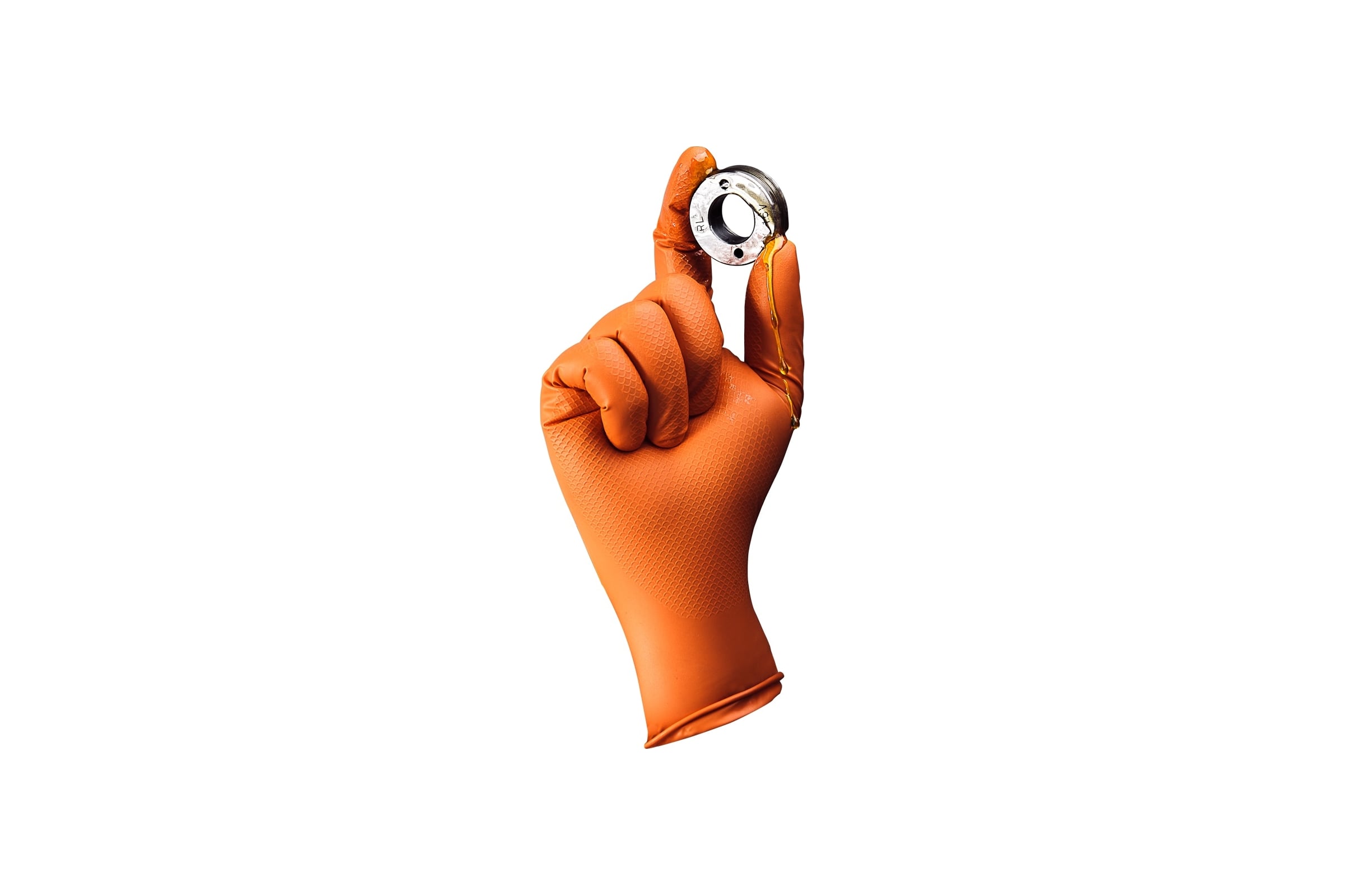 УльтрапрочныенескользящиенитриловыеперчаткиJetaSafety0,15мм,25пар,размер9/L,оранжевые050NATRIX-OR-09-L