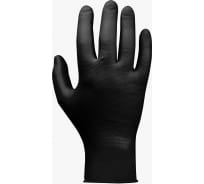 Ультрапрочные нескользящие нитриловые перчатки Jeta Safety 25пар ,размер 9/L, черный, JSN 50 NATRIXBL09/L