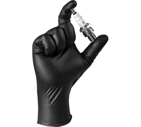 Ультрапрочные нескользящие нитриловые удлиненные перчатки Jeta Safety 25пар, размер 8/M, 290 мм 050NATRIX290-BL-08-M