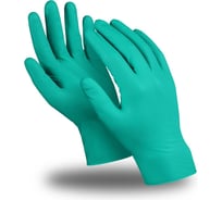 Перчатки Manipula Specialist Эксперт Техно зеленый, нитрил, без пудры, 25 пар, 0.17 мм Пер 656/9