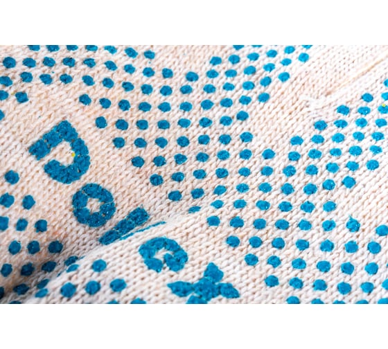 Перчатки х/б с ПВХ Dollex 5 ниток, 200 пар, белые 37389