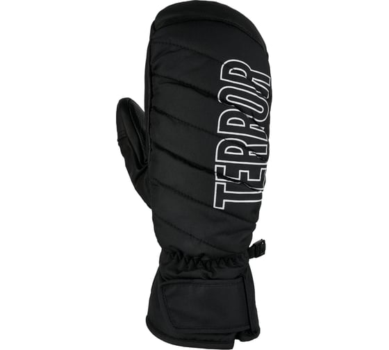 Варежки TERROR crew mitten black, размер M, черные 4665308791737