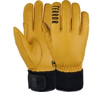Перчатки TERROR leather gloves brown, размер L, коричневые 4665308791485