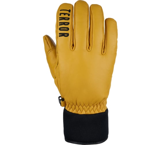 Перчатки TERROR leather gloves brown, размер L, коричневые 4665308791485