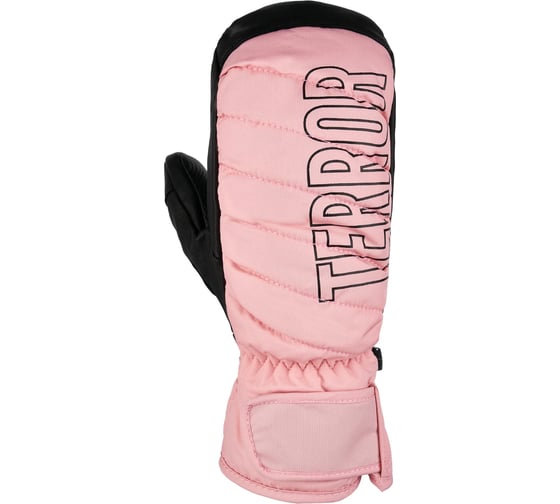 Варежки TERROR crew mitten pink, размер S, розовые 4665308791768