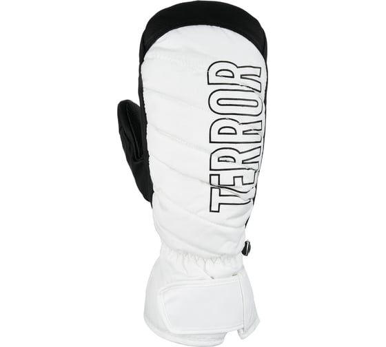 Варежки TERROR crew mitten white, размер L, белые 4665308791782