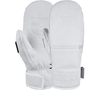 Варежки TERROR leather mitten white, размер L, белые 4665308791232