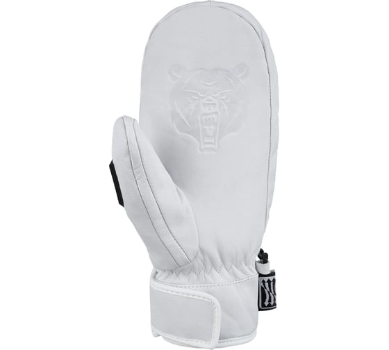 Варежки TERROR leather mitten white, размер L, белые 4665308791232