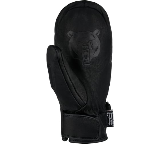 Варежки TERROR leather mitten black, размер M, черные 4665308791515
