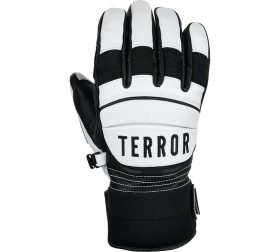 Перчатки TERROR race gloves white, размер L, белые 4665308791591