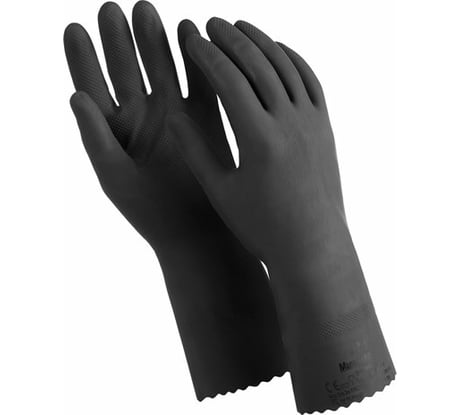 Двухслойные перчатки MANIPULA КЩС-1, размер 8, черные, L-U-03 605826