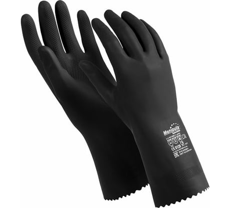 Ультратонкие перчатки MANIPULA КЩС-2, размер 7-75, черные L-U-032 605829