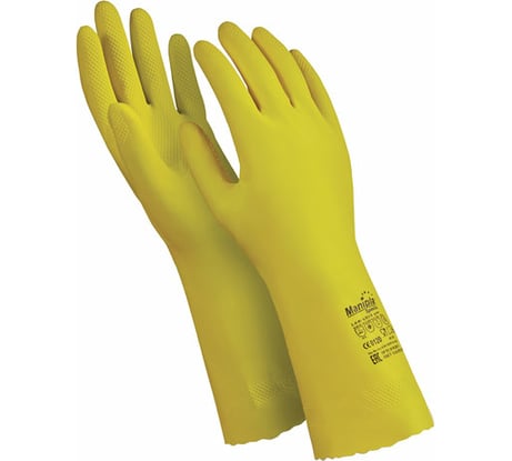 Перчатки MANIPULA Блеск хб напыление, размер 10-10.5, желтые L-F-01 605821