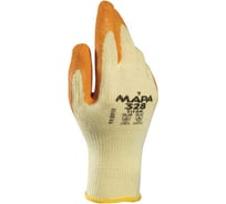 Перчатки MAPA текстиль Enduro/Titan 328 покрытие из натуральноголатекса размер 8 оранжевые/желтые 606283 328/8
