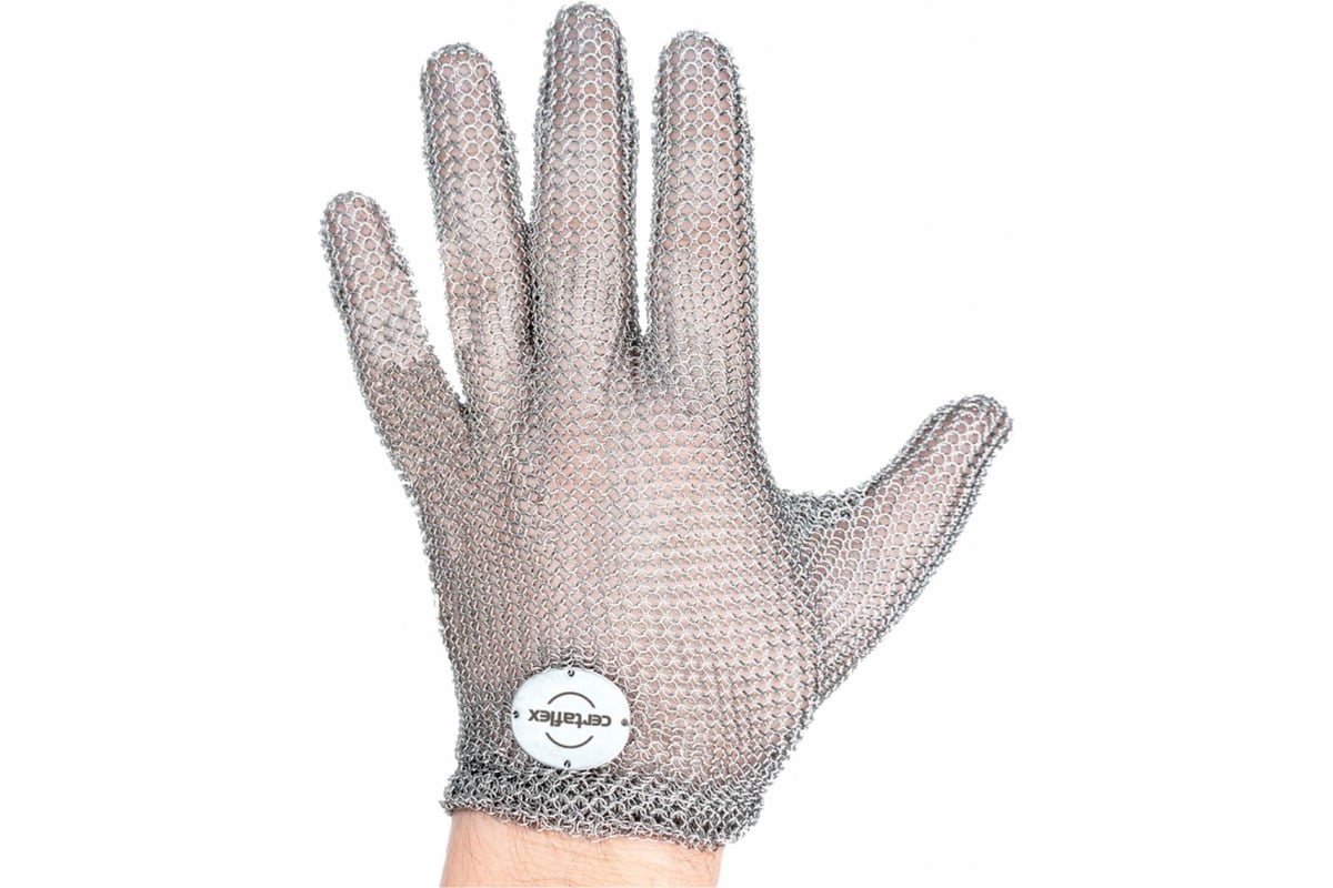Кольчужная перчатка с пружинной застежкой Certaflex ELASTA р.L ...
