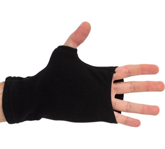Флисовые варежки Alaskan Small Mittens черные, размер L ASMBL