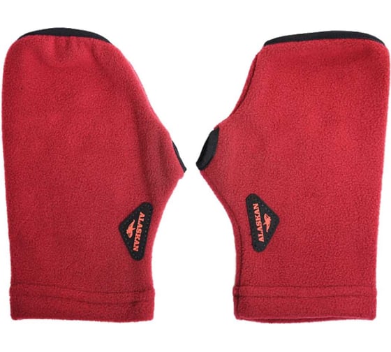 Флисовые варежки Alaskan Small Mittens бордовые, размер M ASMCM