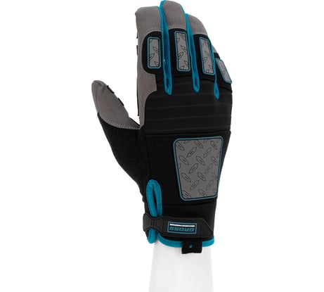 Универсальные усиленные перчатки GROSS с защитными накладками, deluxe, размер м/8 90324