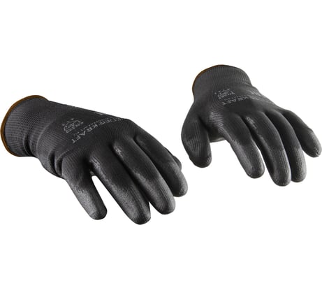 Защитные легкие бесшовные перчатки WIEDERKRAFT размер XL, пара WDK-PU01B/XL