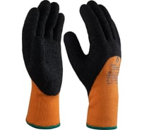 Утепленные акриловые перчатки с начесом Jeta Safety с латексным покрытием на 3/4, размер 10/XL JLW-401-XL