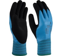 Утепленные двухслойные водонепроницаемые акриловые перчатки с начесом Jeta Safety c полным покрытием, р.9/L JLW-601-L