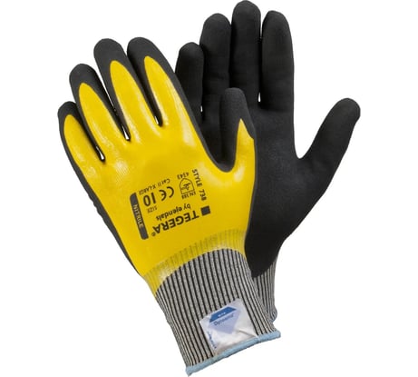 Перчатки TEGERA для защиты от порезов, полностью нитриловое покрытие, р-р 9 738-9