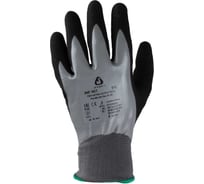 Маслобензостойкие перчатки Jeta Safety (МБС) с двухслойным нитриловым песочным покрытием, р.10/XL, JNF-401-XL