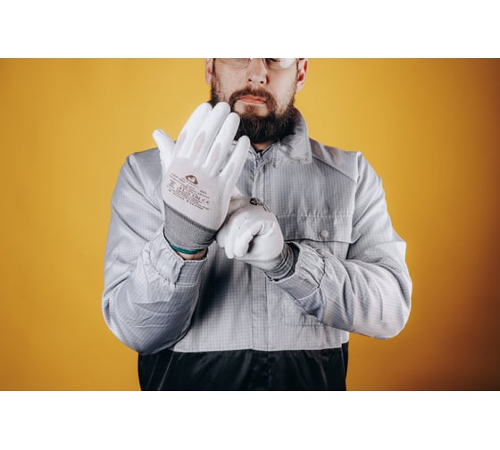 Антистатические перчатки с пу покрытием Jeta Safety размер 10/XL JAP-101-XL