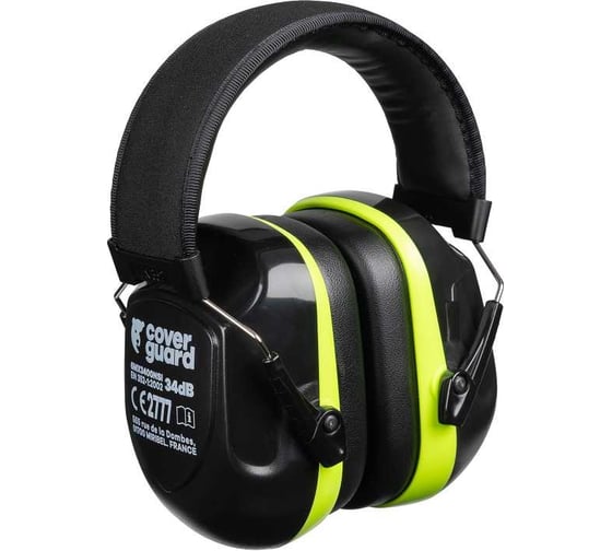 Наушники COVERGUARD черные с желтым 6MX3400NSI