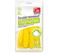 Латексные хозяйственные перчатки с хлопковым напылением Grifon р. XL Б0040124