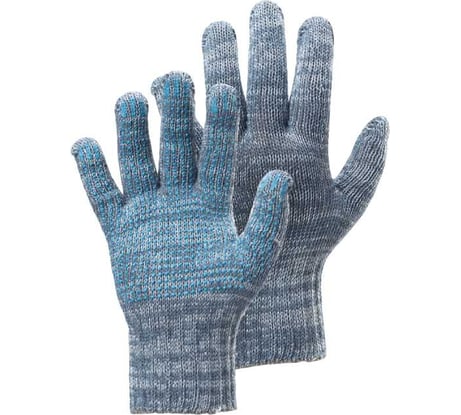 Перчатки ООО ЛидерТекс 10 класс, 5 нитей, с ПВХ, серые, упаковка 200 пар 4570000000530