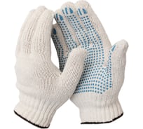 Перчатки ООО ЛидерТекс 7.5 класс, 7 нитей, с ПВХ (С), упаковка 200 пар 4570000000738