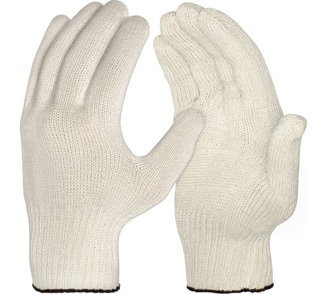 Перчатки ООО ЛидерТекс 10 класс, 6 нитей, ХБ Люкс, упаковка 200 пар 4570000000202