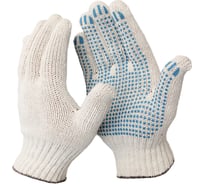 Перчатки ООО ЛидерТекс 7.5 класс, 5 нитей, с ПВХ, упаковка 200 пар 4570000000271