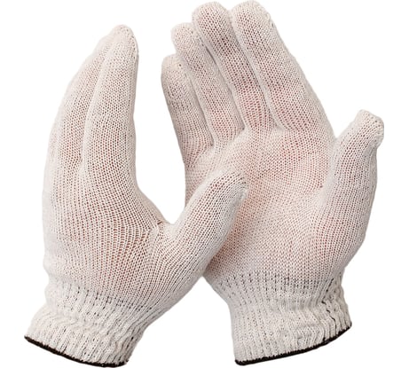 Перчатки ООО ЛидерТекс 7.5 класс, 5 нитей, ХБ, упаковка 200 пар 4570000000011