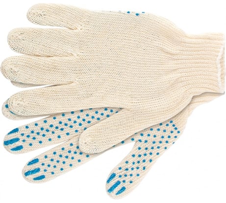 Перчатки Без бренда х/б, ПВХ-покрытие Точка, 7 класс 67772
