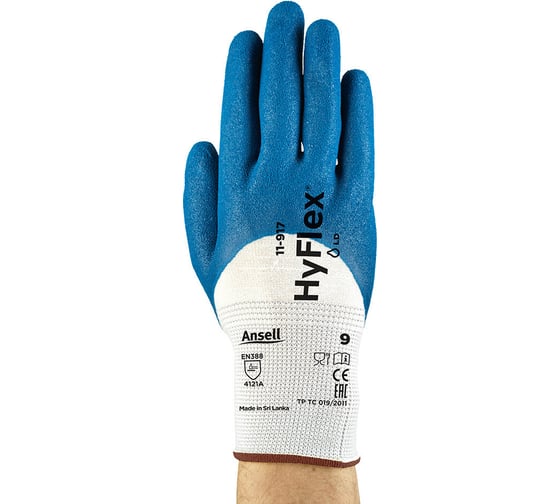 Перчатки от механических повреждений Ansell HyFlex 11-917, размер 7 11-917-7