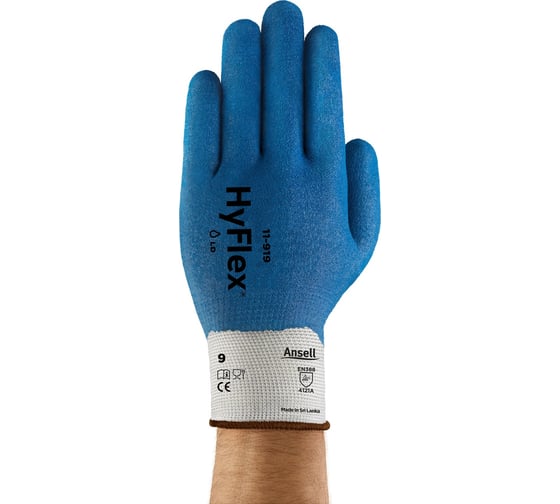 Перчатки от механических повреждений Ansell HyFlex 11-919, размер 10 11-919-10