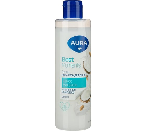Подарочный набор AURA best moments крем-гель душа 250 мл, крем для рук 75 мл 1867546