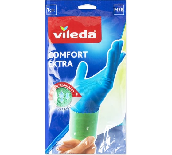 Перчатки Vileda комфорт экстра m 160366