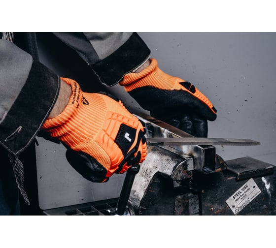 Перчатки от ударов и порезов Jeta Safety (5 класс) с нитриловым покрытием, р. 11/xxl JCN-501-XXL
