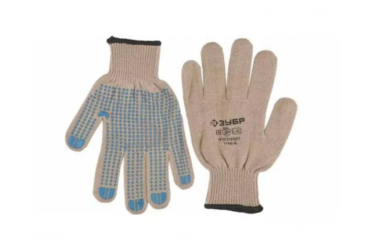 Утепленные, акриловые перчатки с защитой от скольжения Зубр ЭКСПЕРТ 10 .