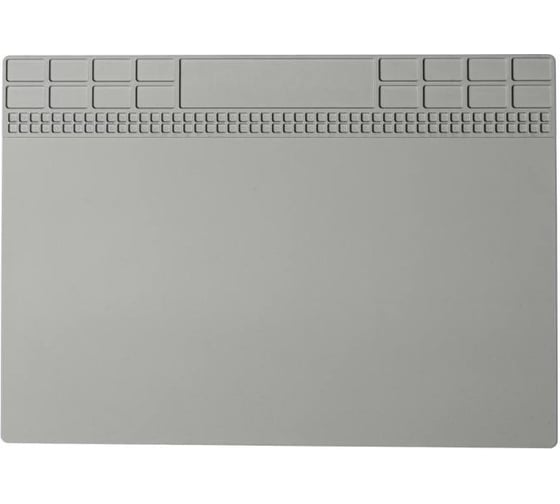 Коврик антистатический силиконовый Mayuan T613 серый, противоскользящий, высокотемпературный, 350x250 мм 942180